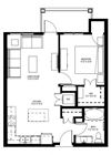 1 Bedroom Floor Plan